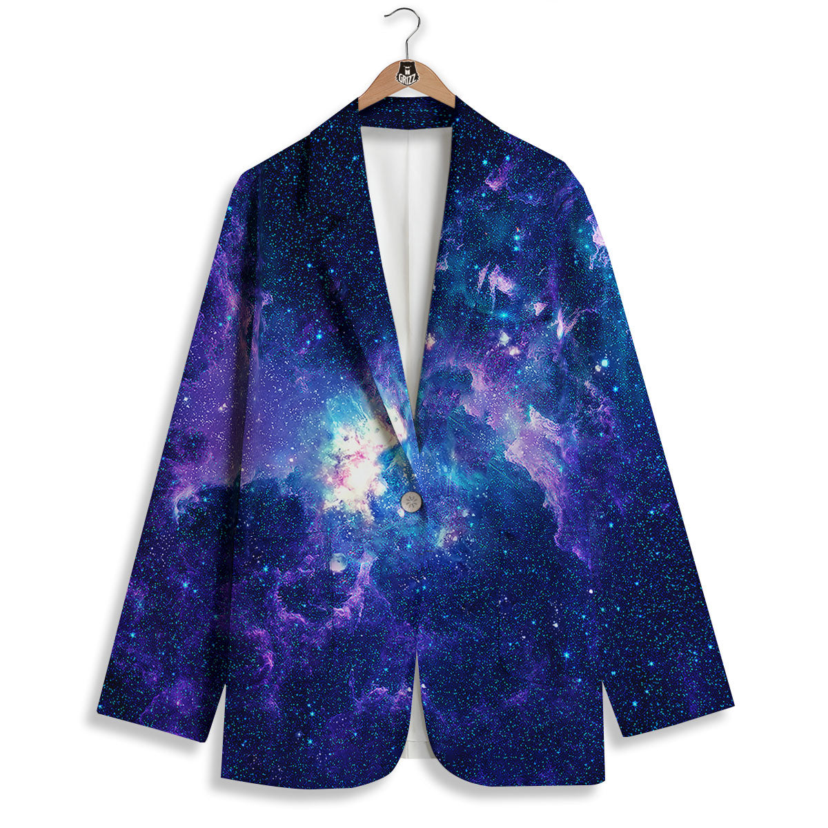 Space Deep Print Women's Blazer-grizzshop