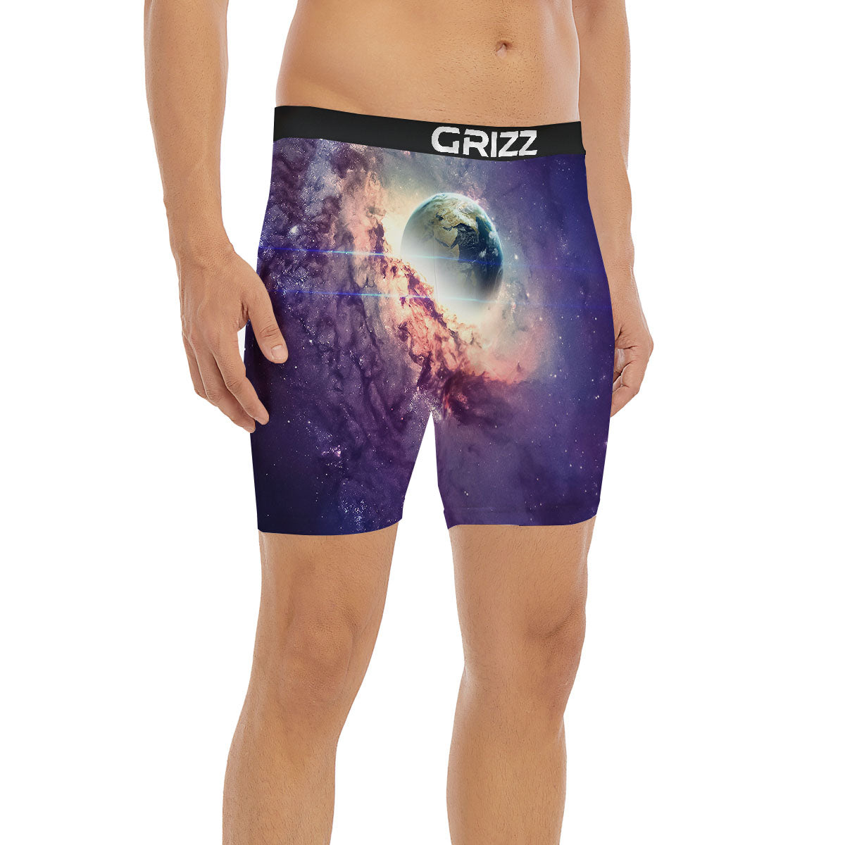Space Endless Print Boxer Briefs-grizzshop