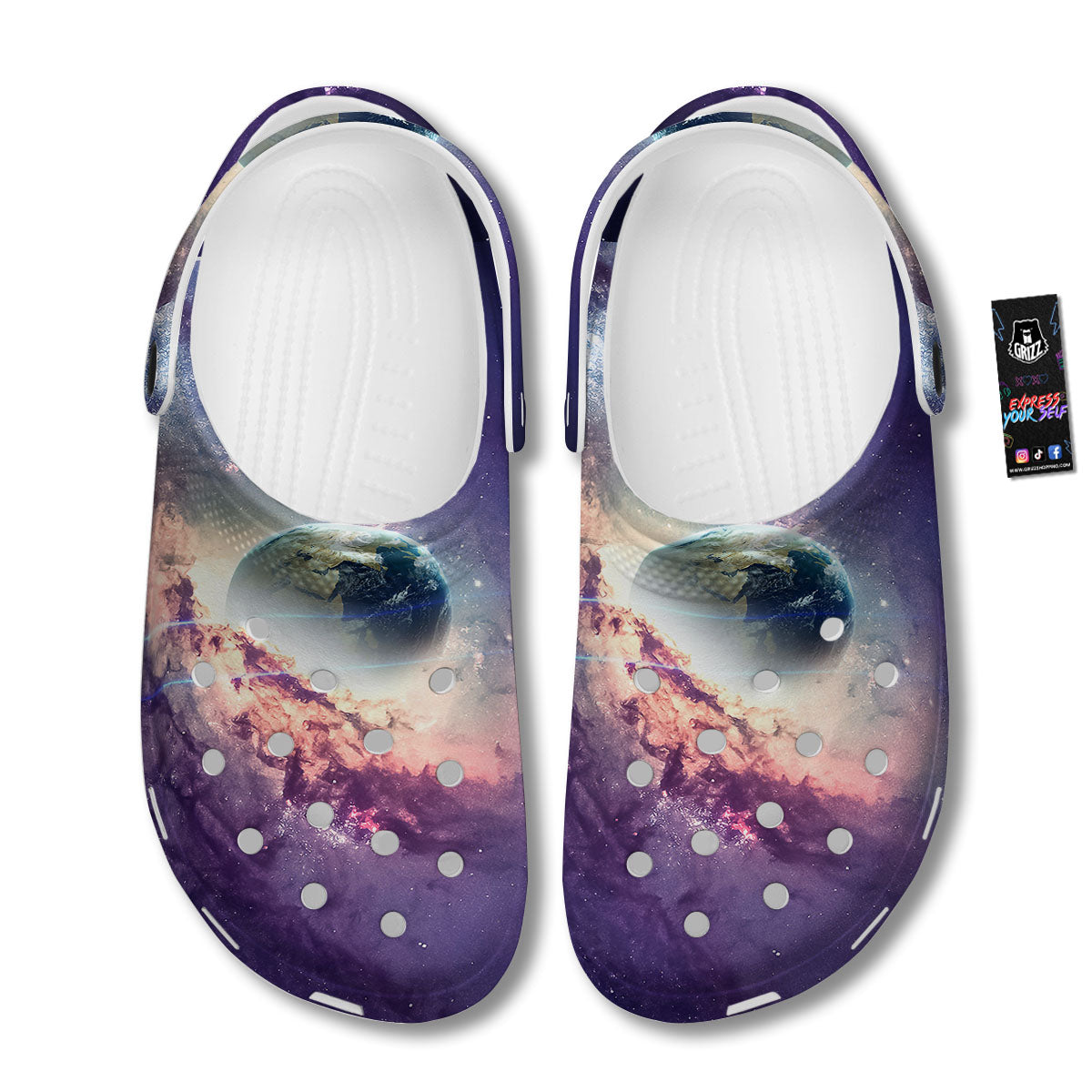 Space Endless Print Clog-grizzshop