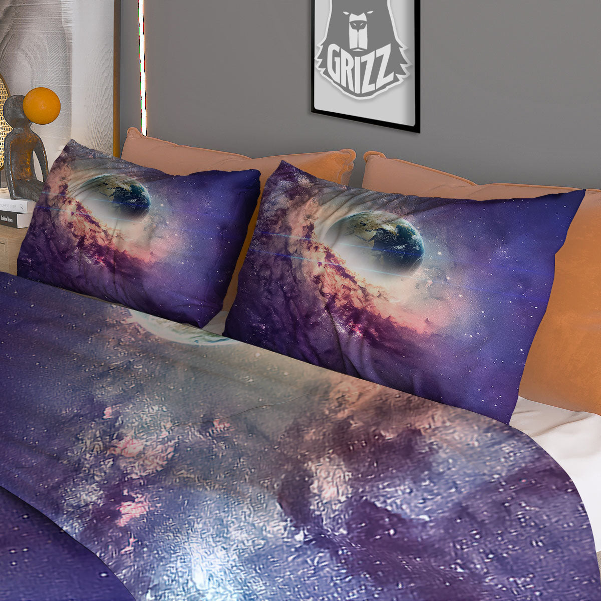 Space Endless Print Duvet Cover Bedding Set