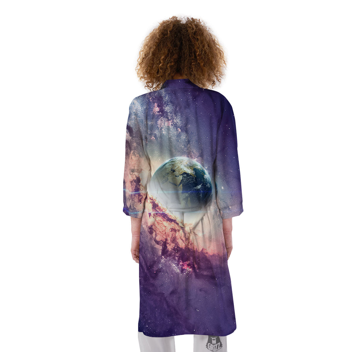 Space Endless Print Kimono-grizzshop
