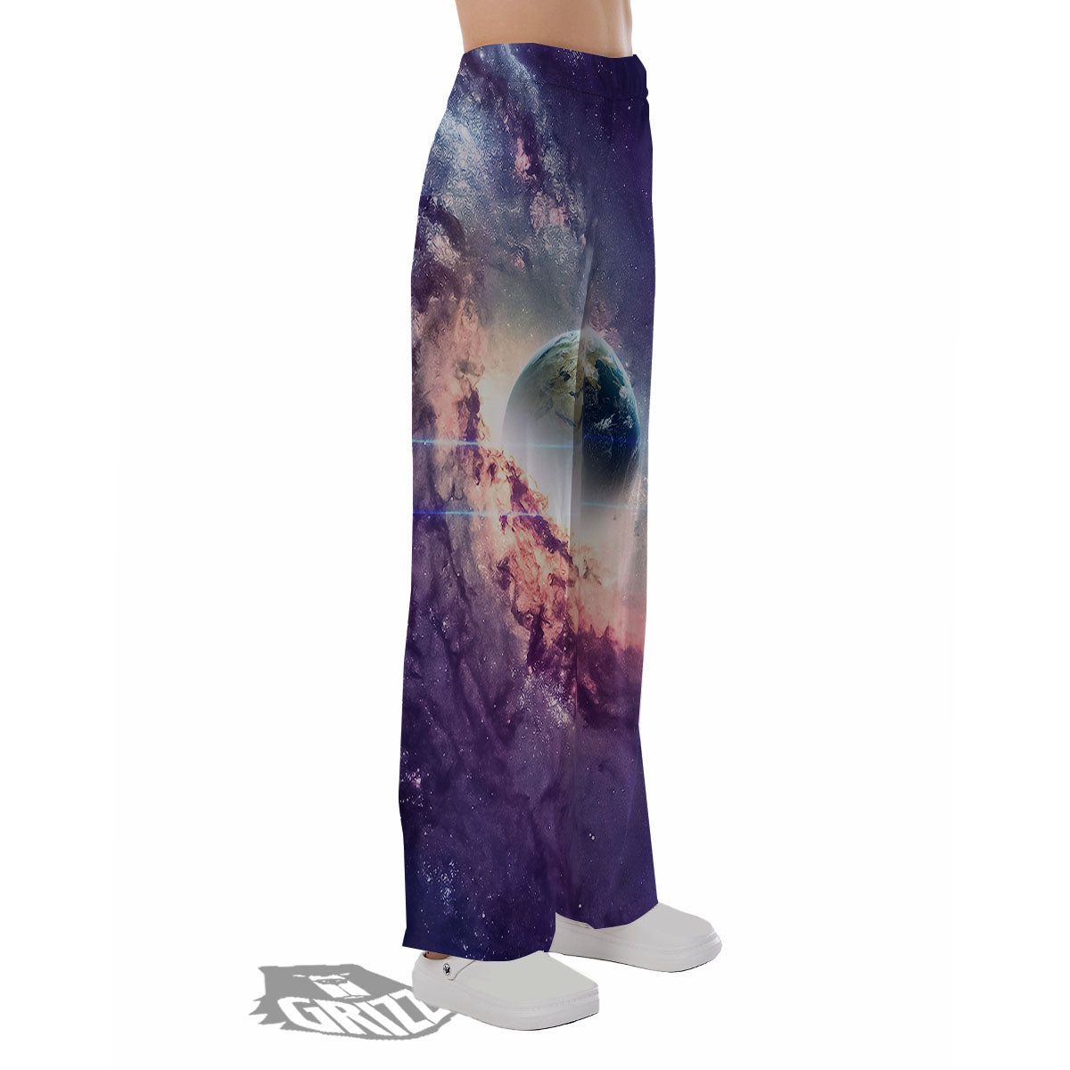 Space Endless Print Pajama Pants-grizzshop