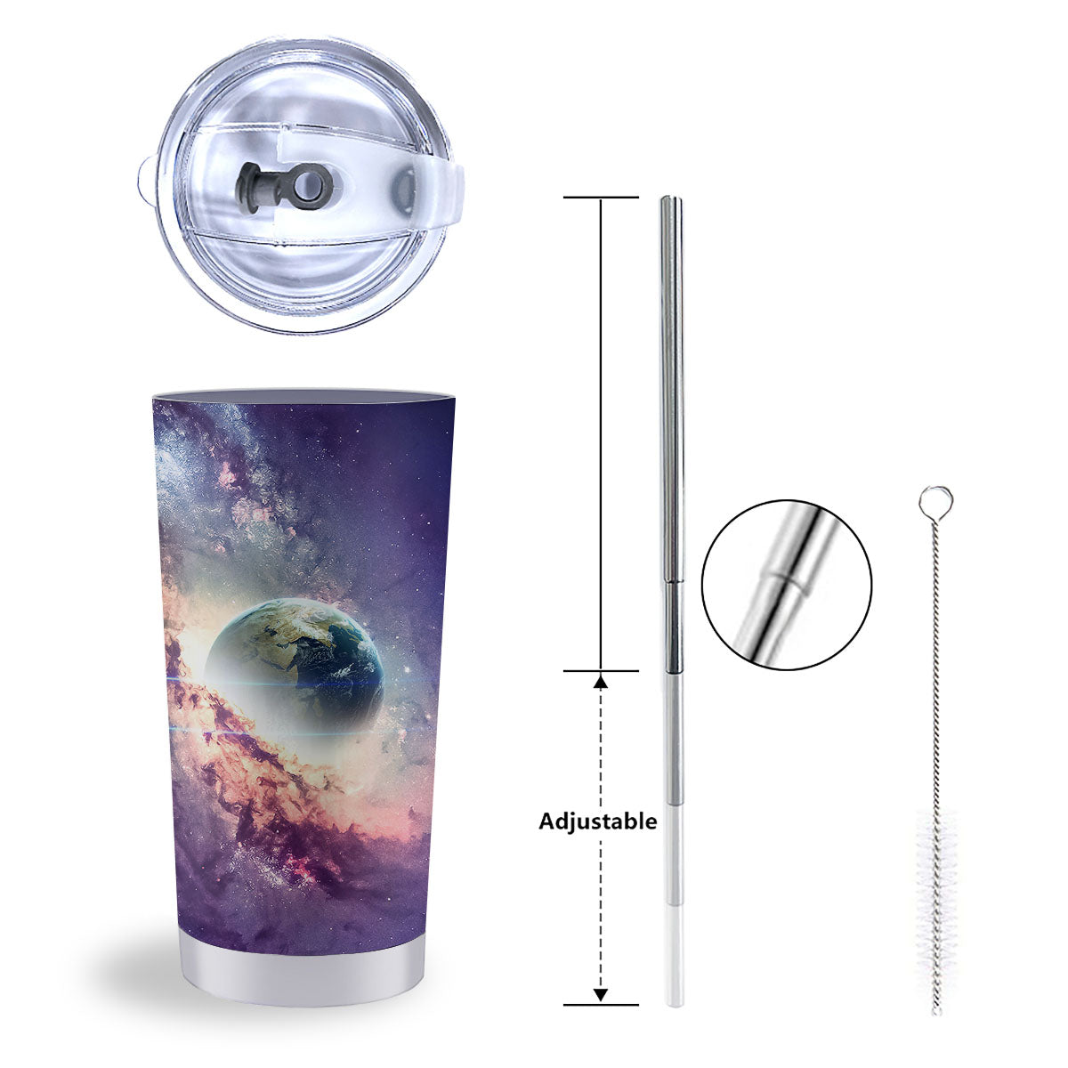 Space Endless Print Tumbler-grizzshop