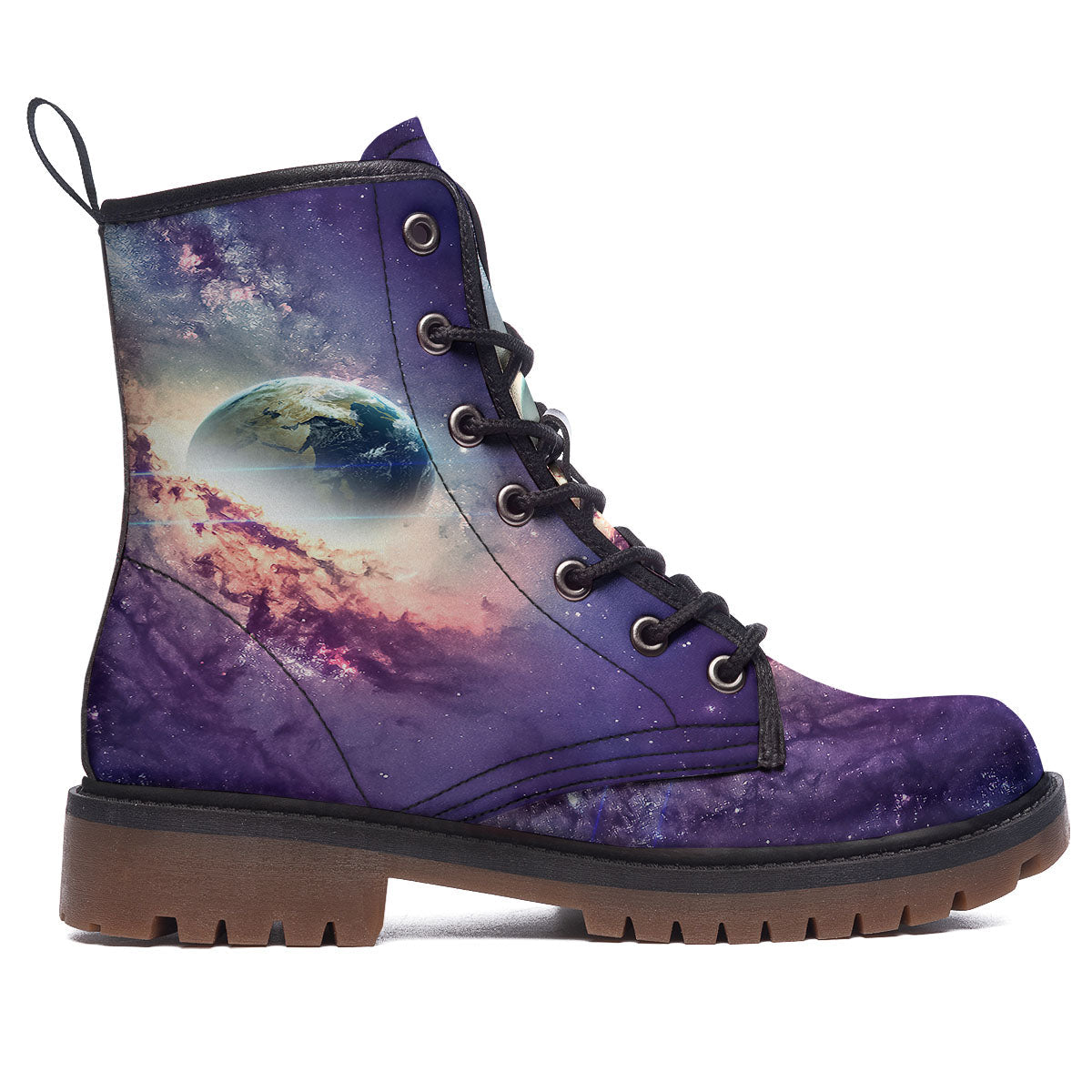 Space Endless Print Work Boots-grizzshop