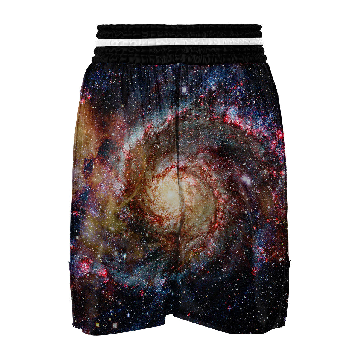 Space Milky Way Galaxy Print Boxing Shorts-grizzshop