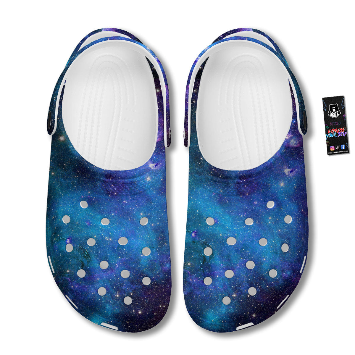 Space Nebula Print Clog-grizzshop
