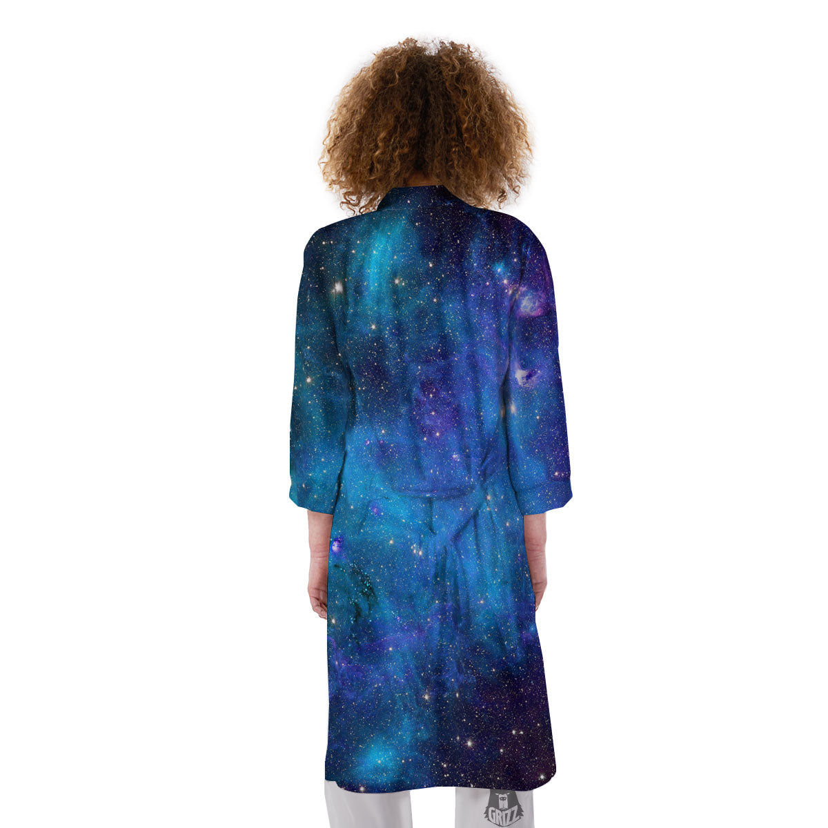 Space Nebula Print Kimono-grizzshop