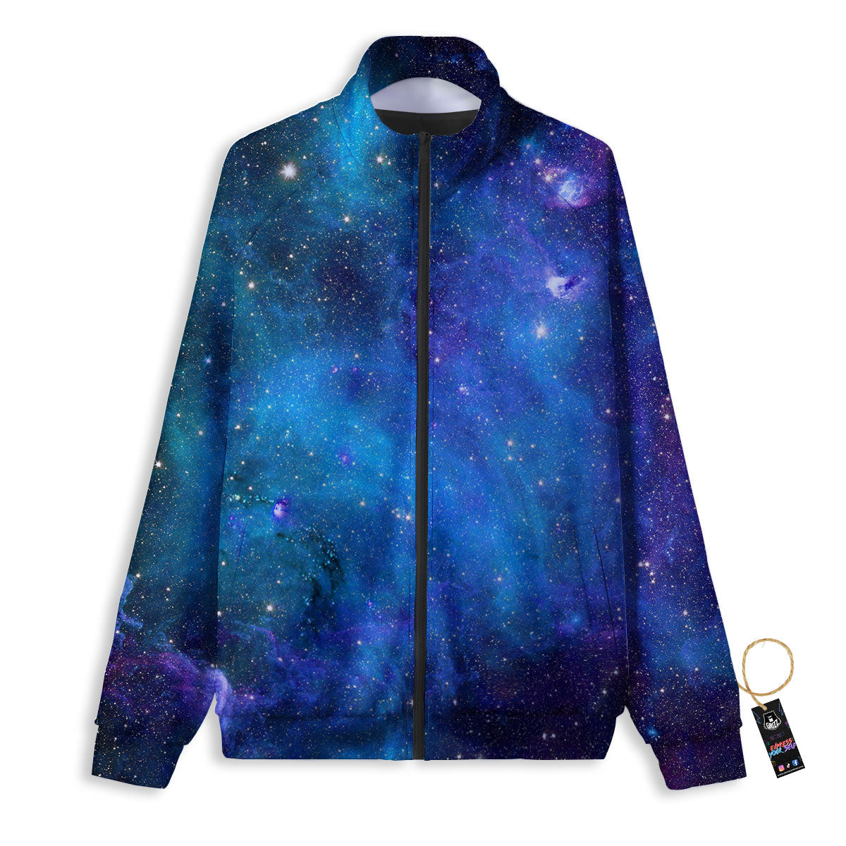 Space Nebula Print Track Jacket-grizzshop