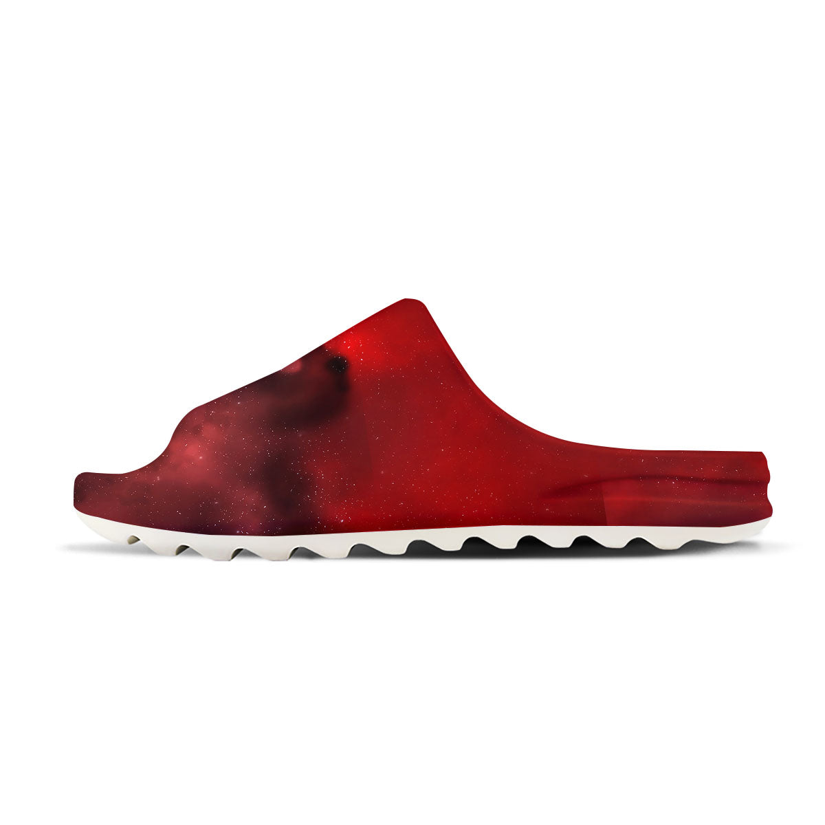 Space Cloud Red Galaxy Print Sandals-grizzshop