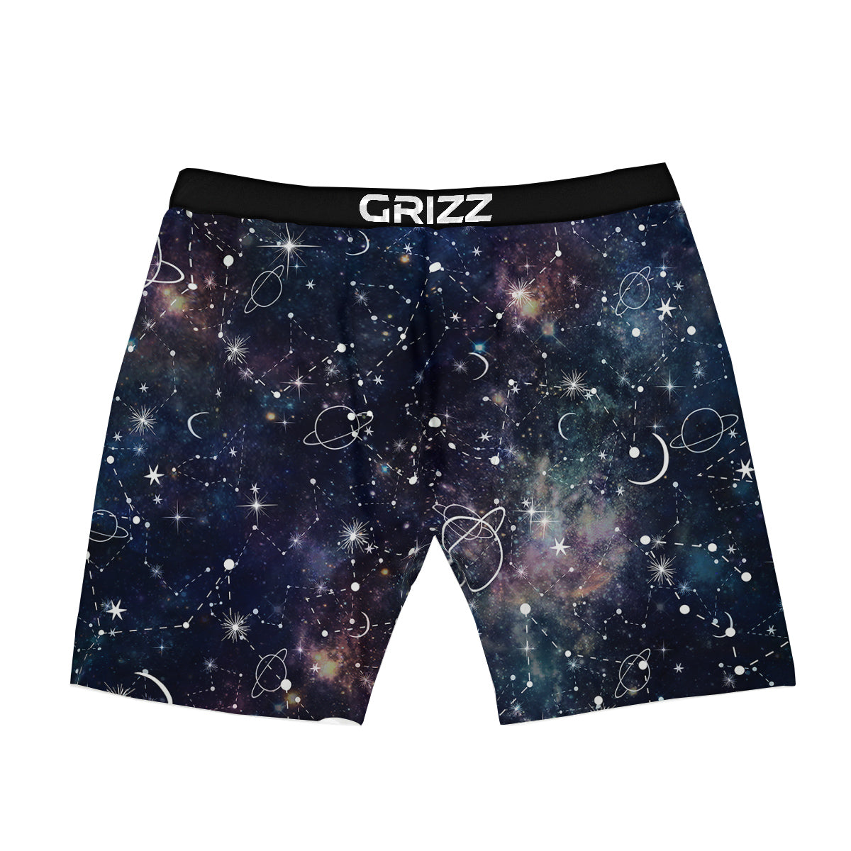 Space Constellation Galaxy Print Boxer Briefs