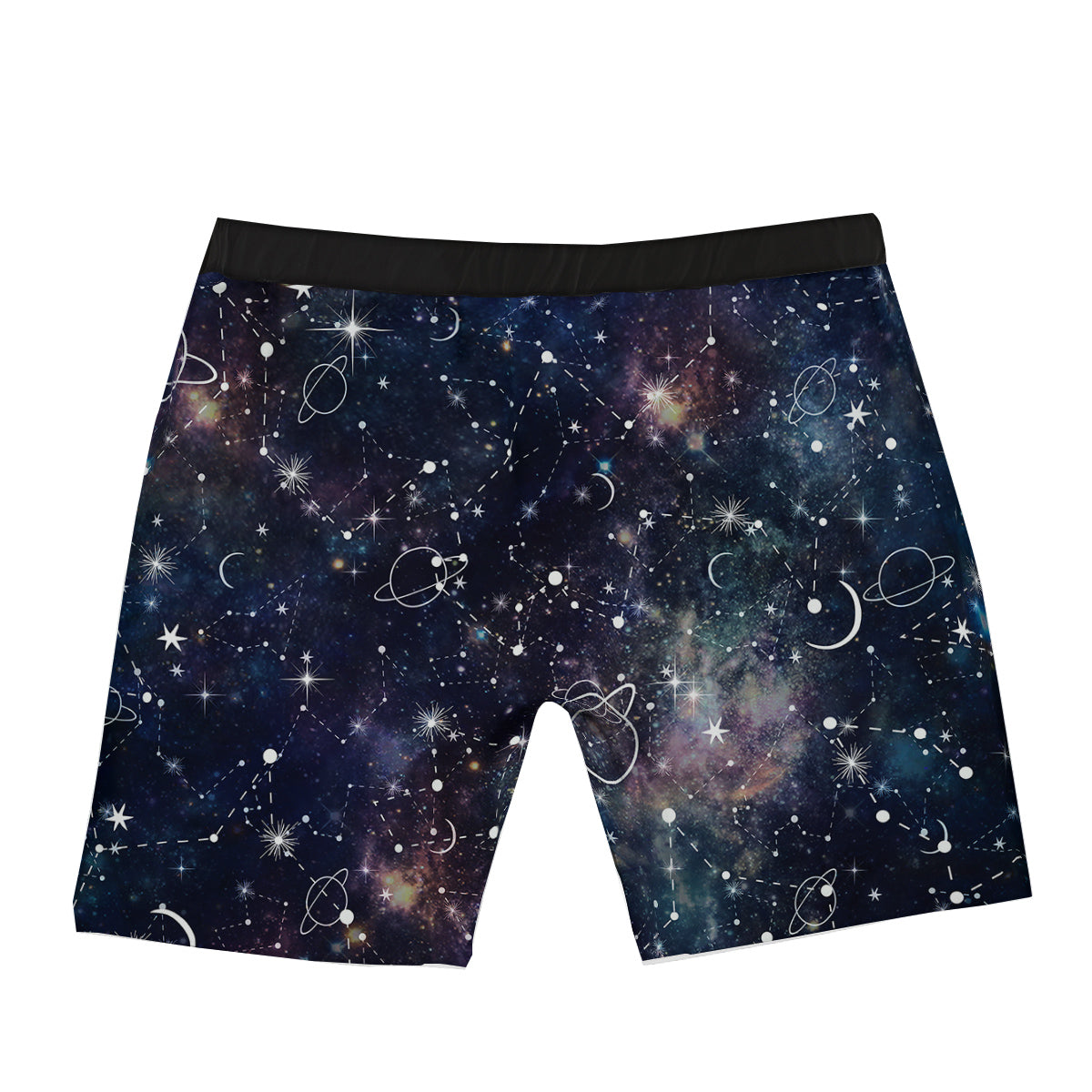 Space Constellation Galaxy Print Boxer Briefs