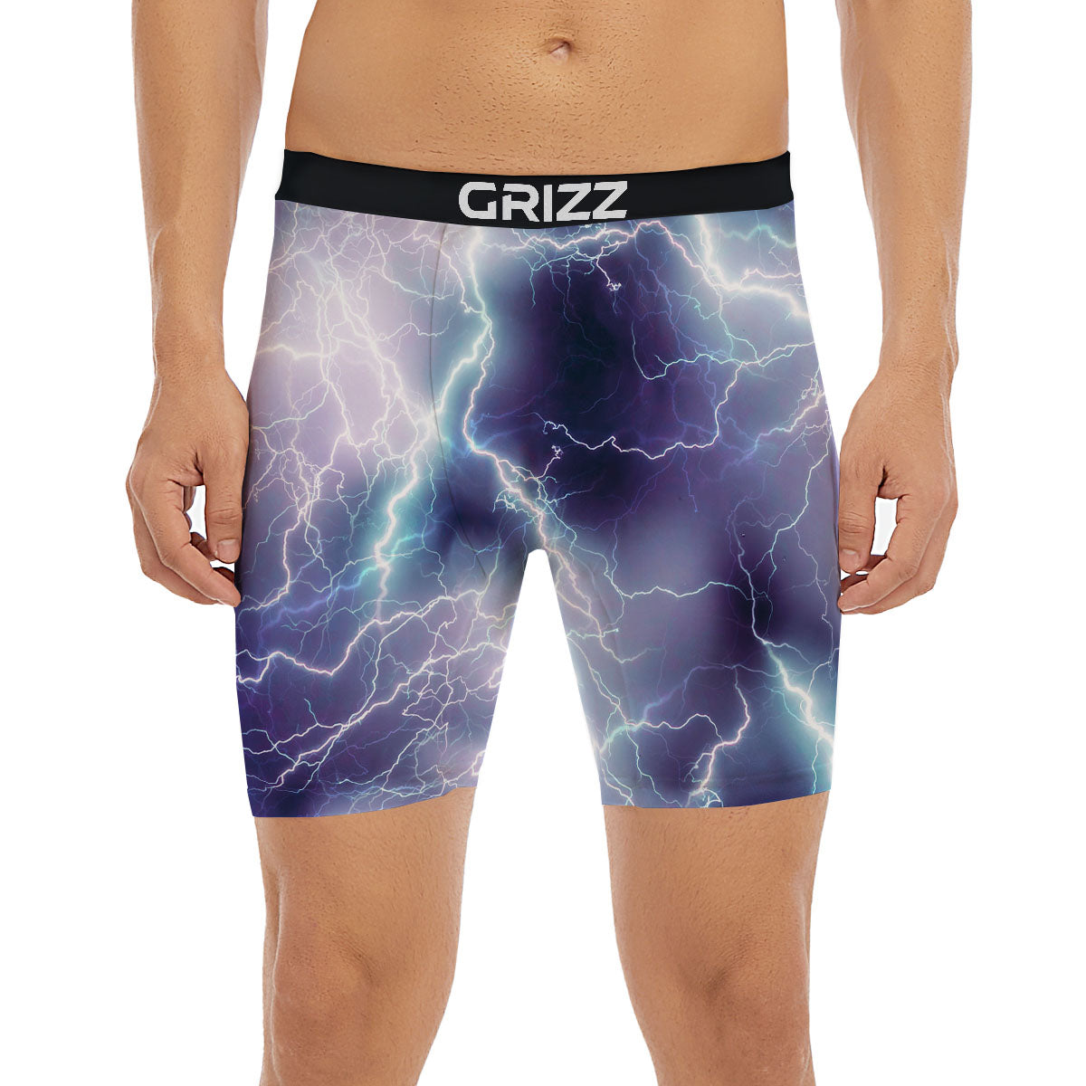 Spark Lightning Print Boxer Briefs-grizzshop