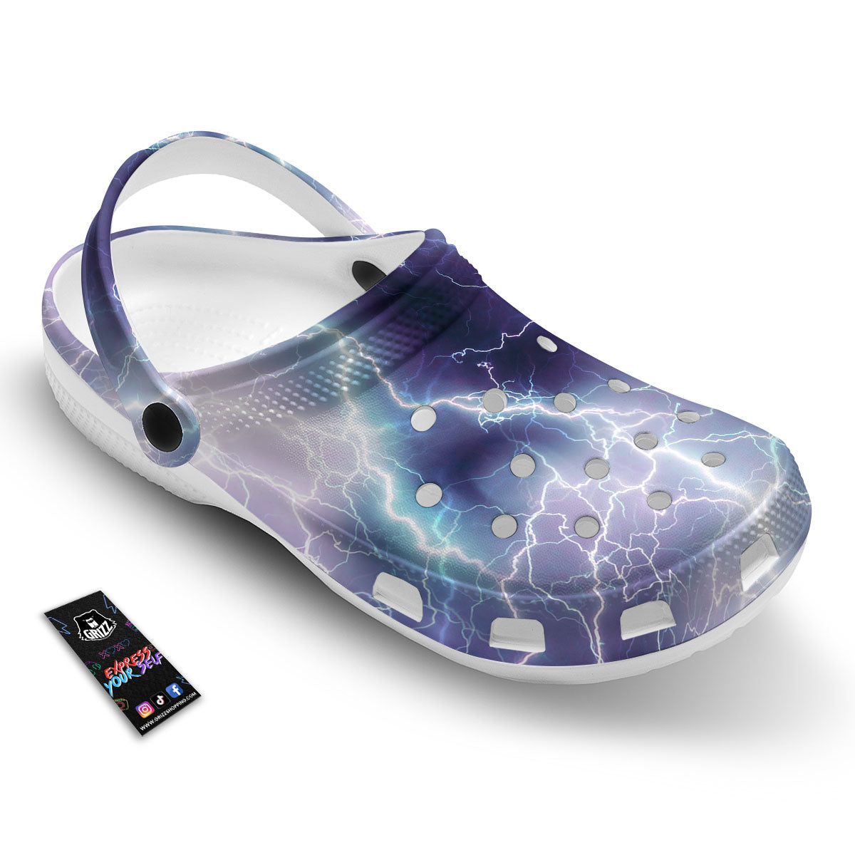 Spark Lightning Print Clog-grizzshop