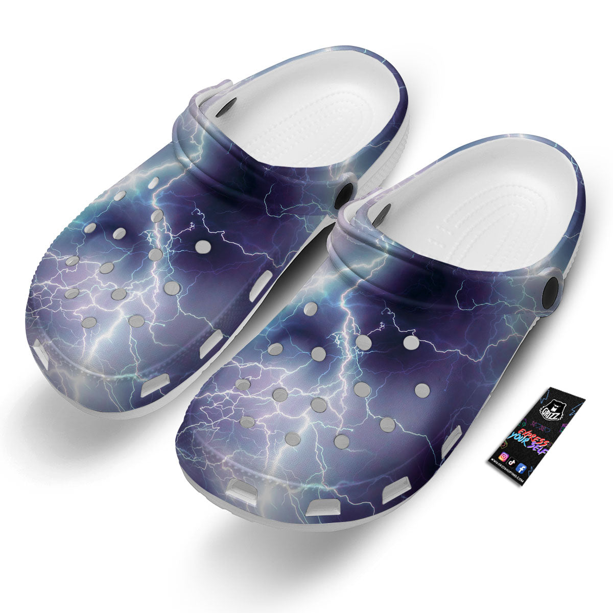Spark Lightning Print Clog-grizzshop