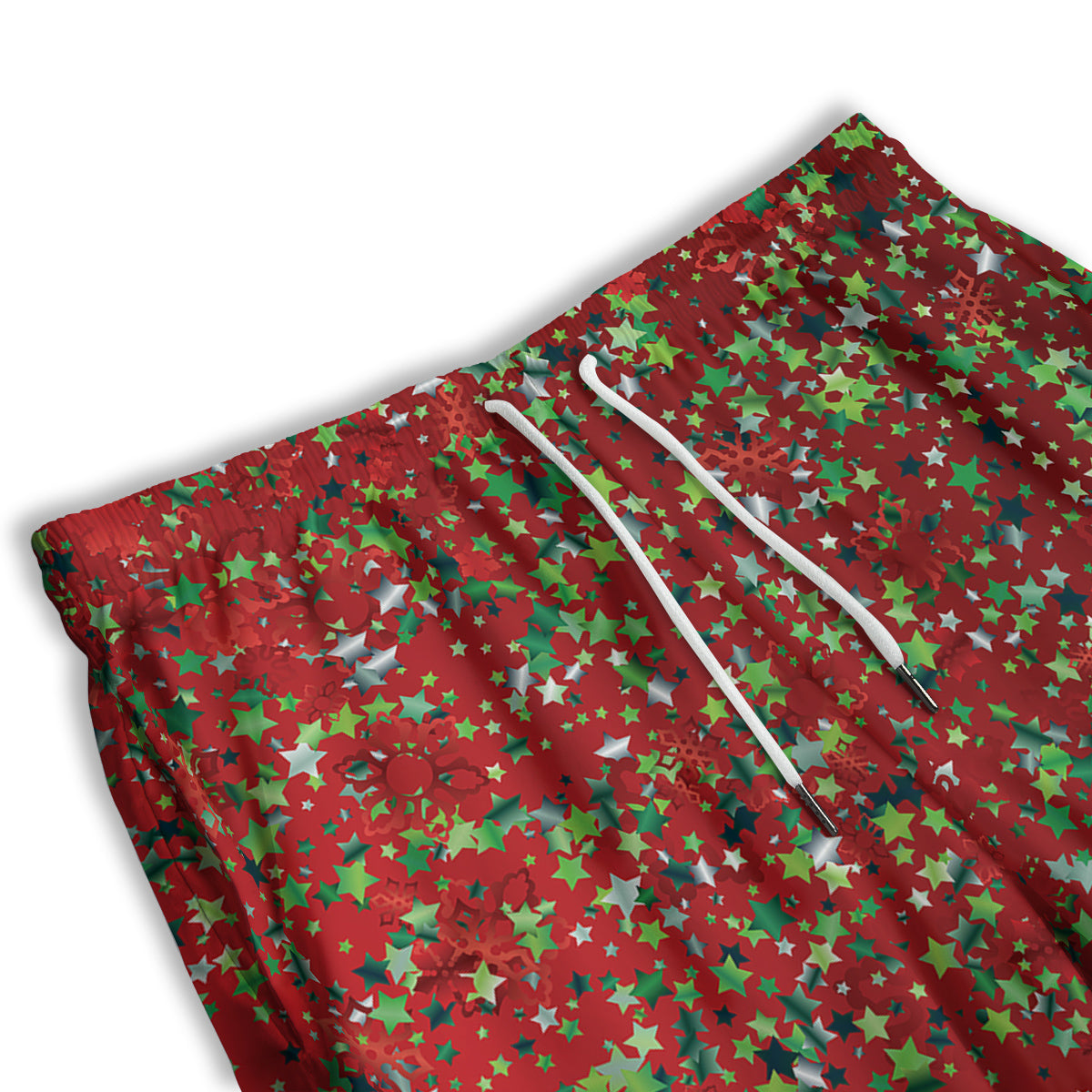 Sparkle Christmas Print Men's Athletic Shorts