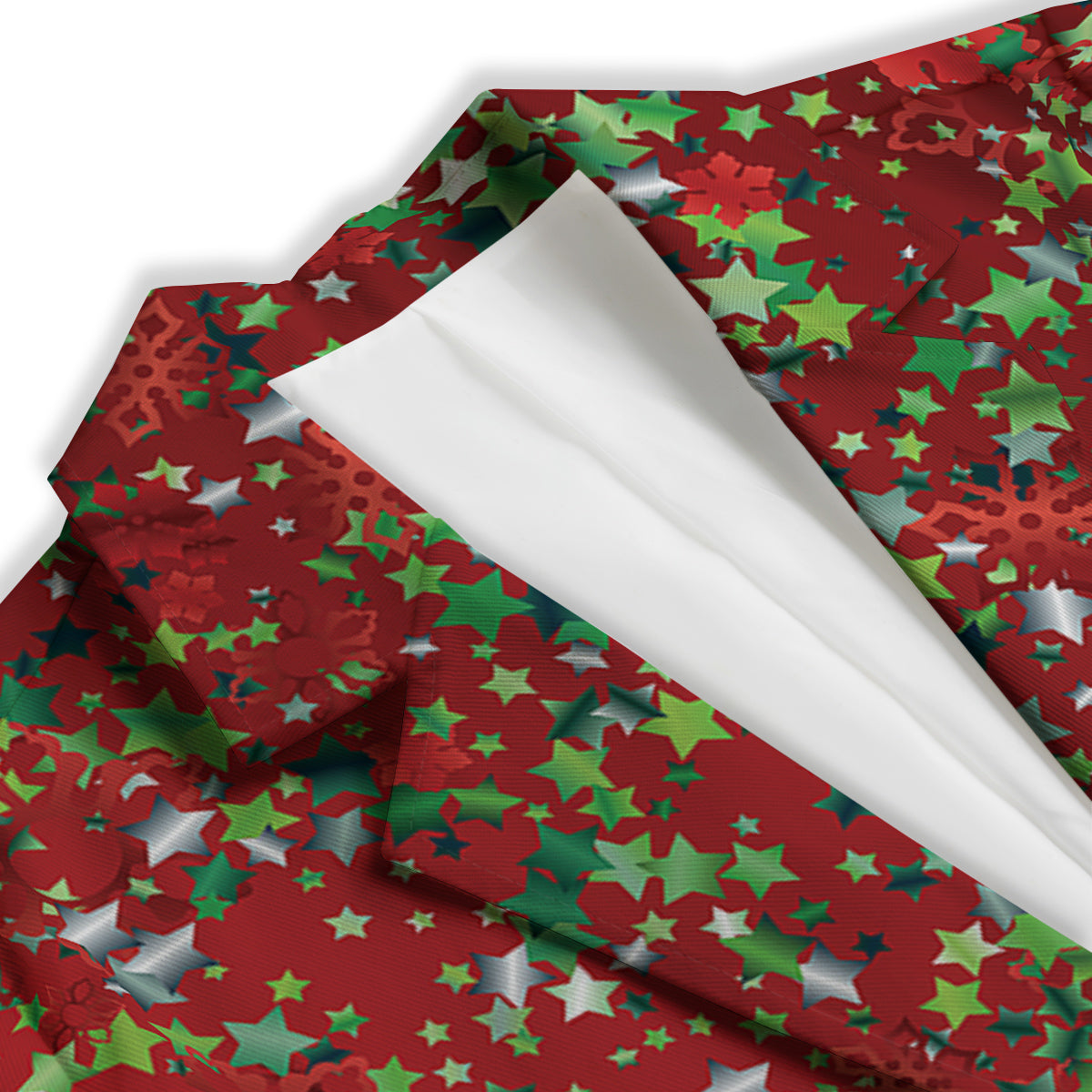 Sparkle Christmas Print Women's Blazer-grizzshop