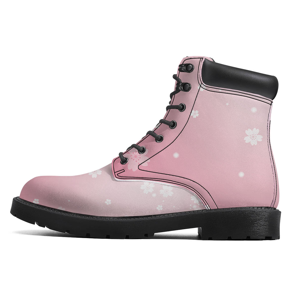 Sparkle Floral Print Boots-grizzshop
