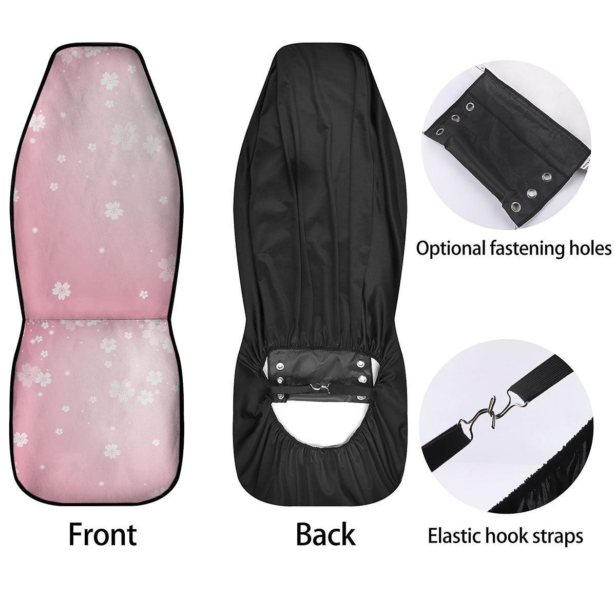Sparkle Floral Print Car Seat Covers-grizzshop