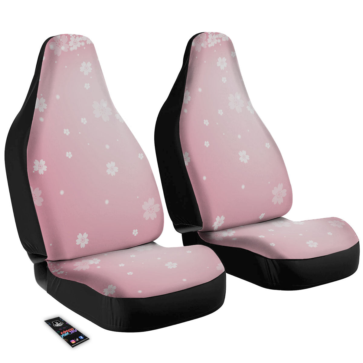 Sparkle Floral Print Car Seat Covers-grizzshop