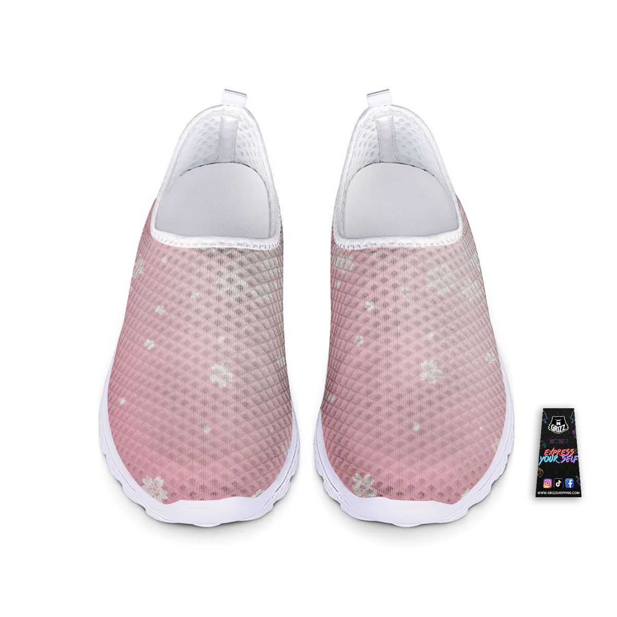 Sparkle Floral Print Nurse Shoes-grizzshop