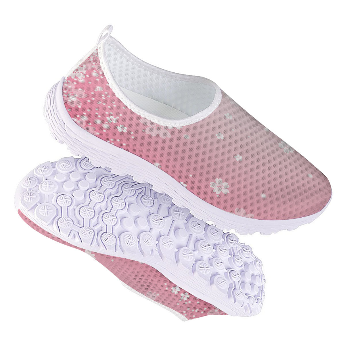 Sparkle Floral Print Nurse Shoes-grizzshop