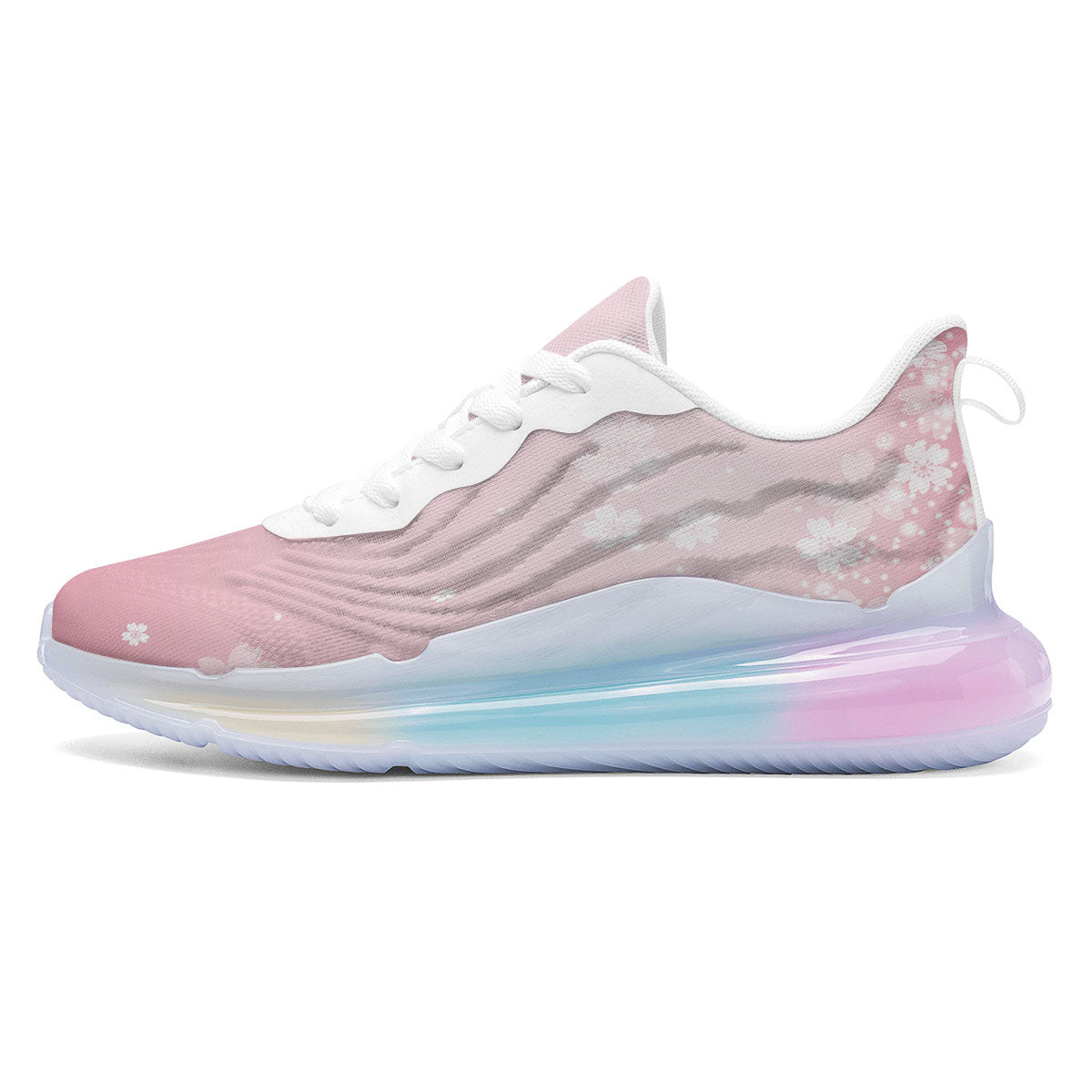 Sparkle Floral Print Running Sneakers-grizzshop