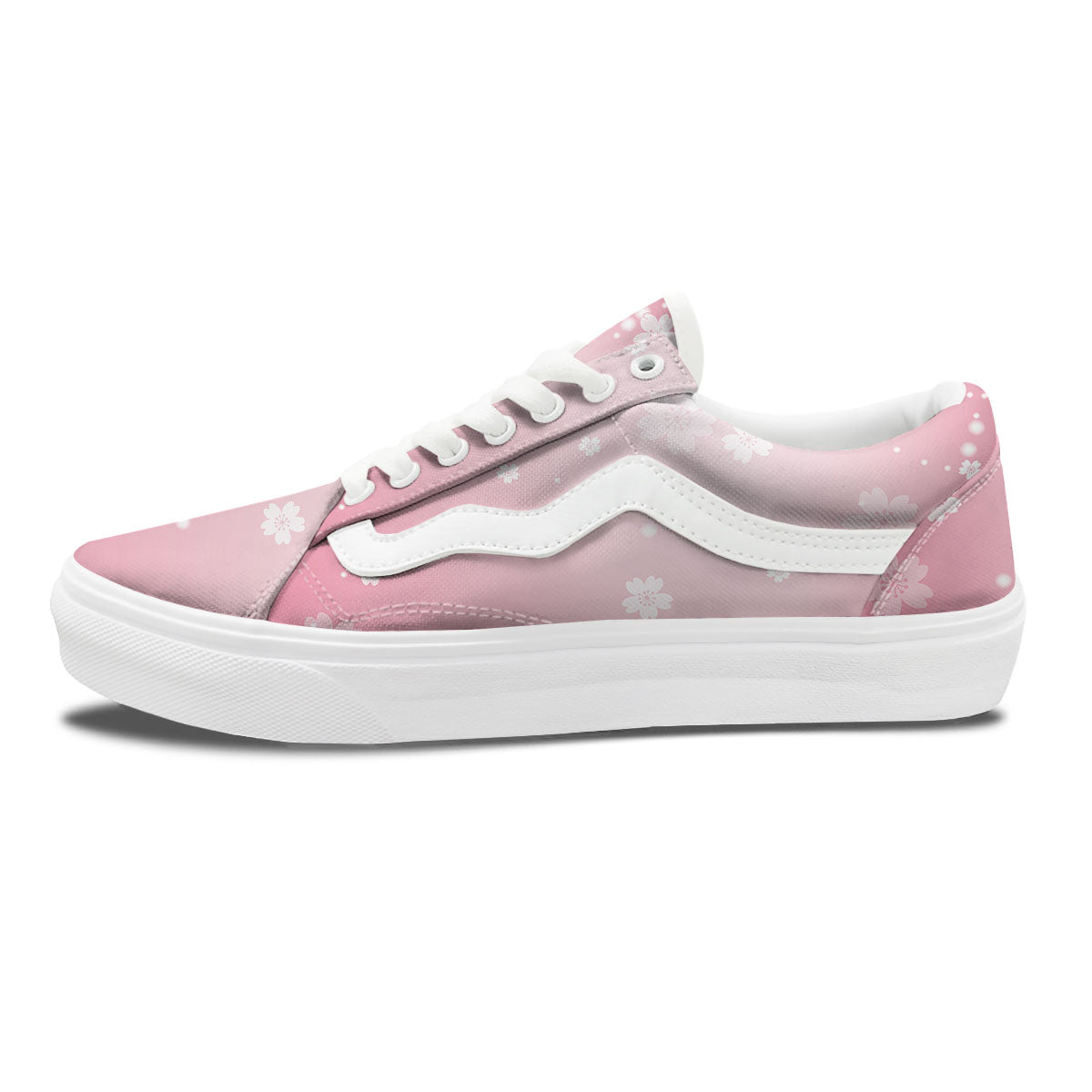 Sparkle Floral Print Skate Shoes-grizzshop