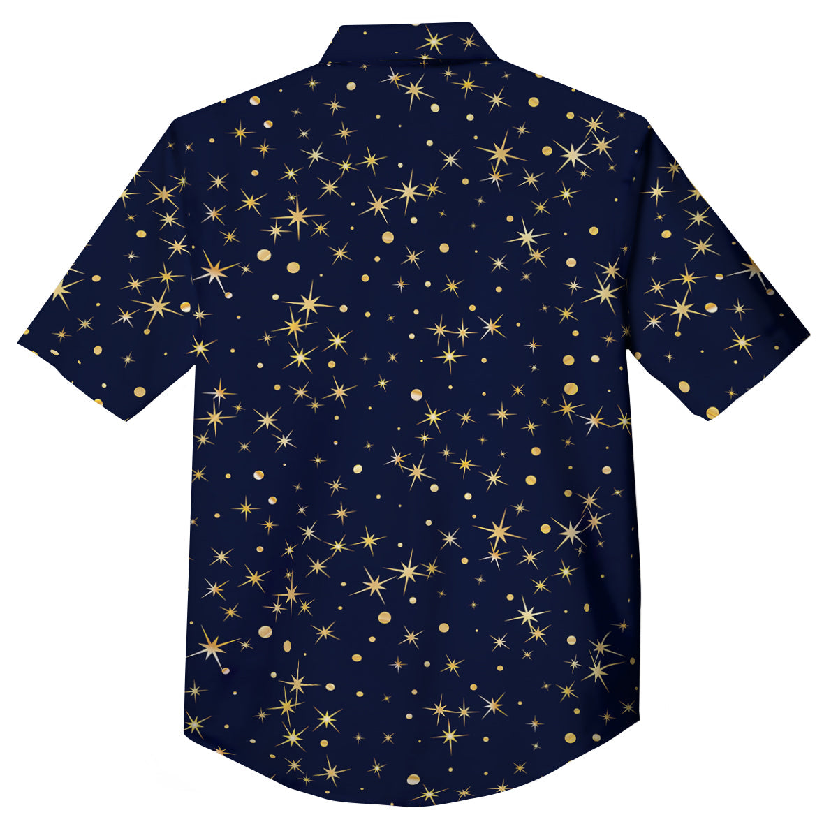 Sparkle Shiny Print Pattern Button Up Shirt-grizzshop