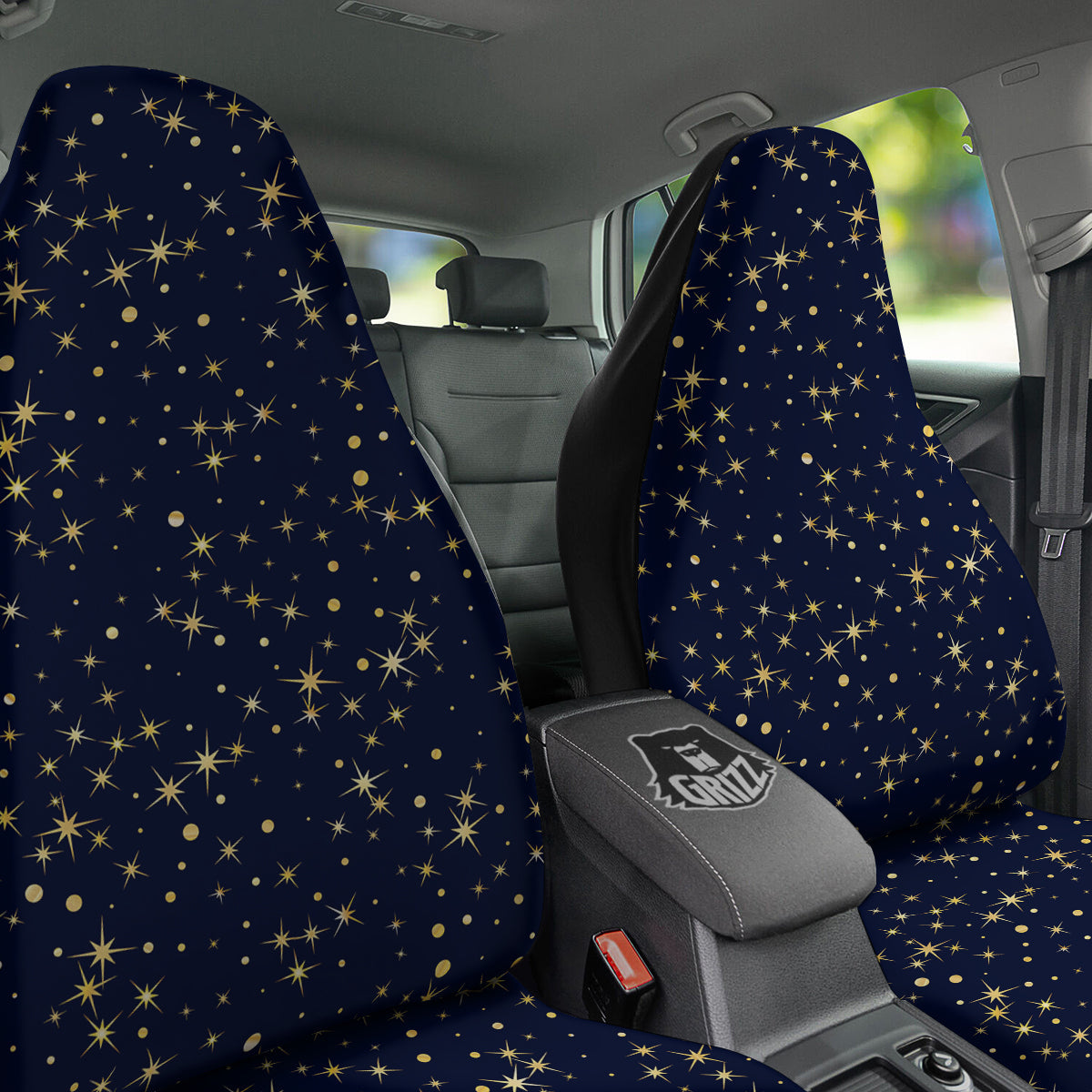 Sparkle Shiny Print Pattern Car Seat Covers-grizzshop