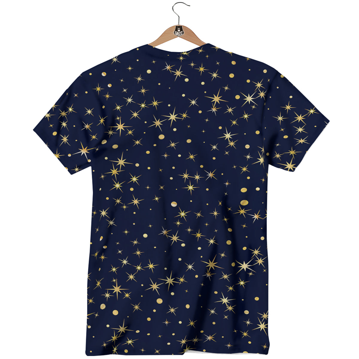 Sparkle Shiny Print Pattern T-Shirt-grizzshop