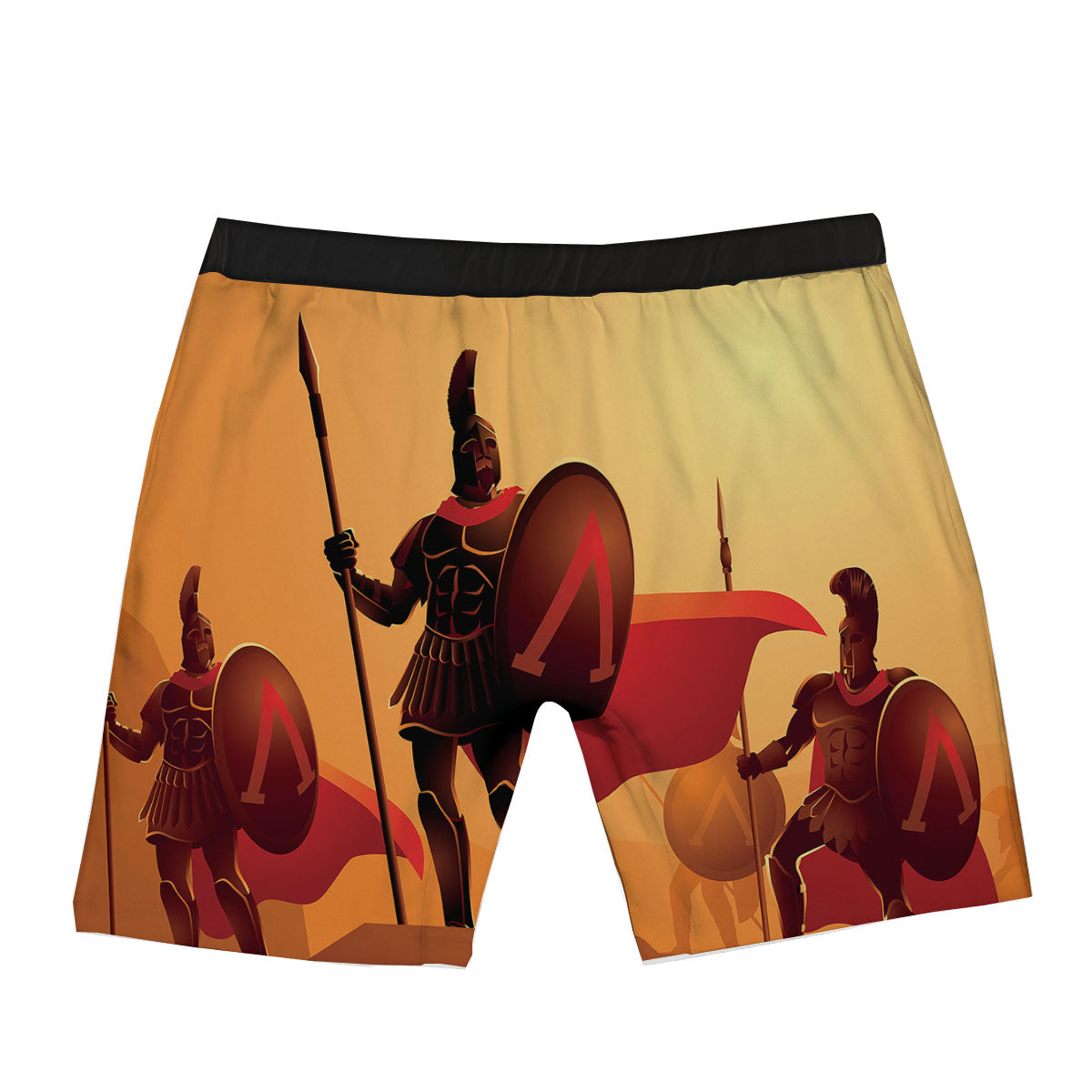 Spartan Ancient Print Boxer Briefs-grizzshop