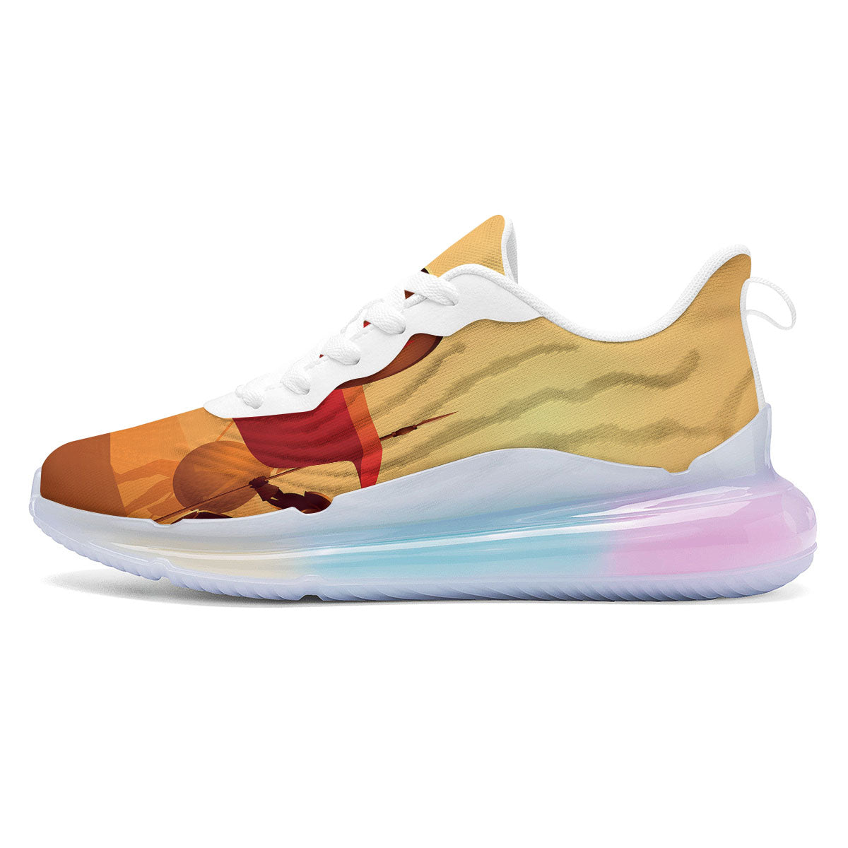 Spartan Ancient Print Running Sneakers-grizzshop