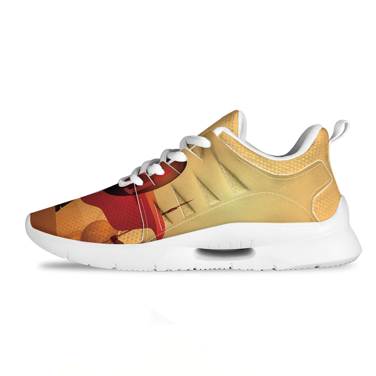 Spartan Ancient Print Tennis Shoes-grizzshop