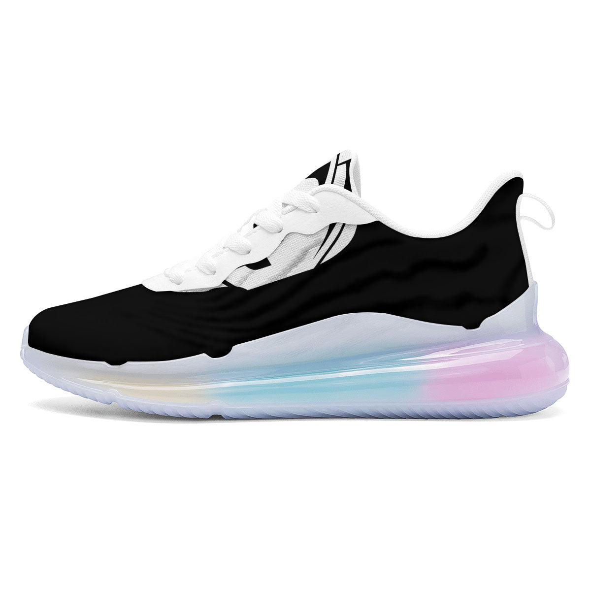 Spartan Helmet White And Black Print Running Sneakers-grizzshop