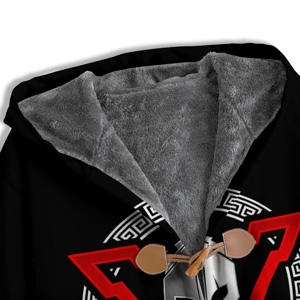 Spartan Red And White Print Men's Windbreaker Jacket-grizzshop