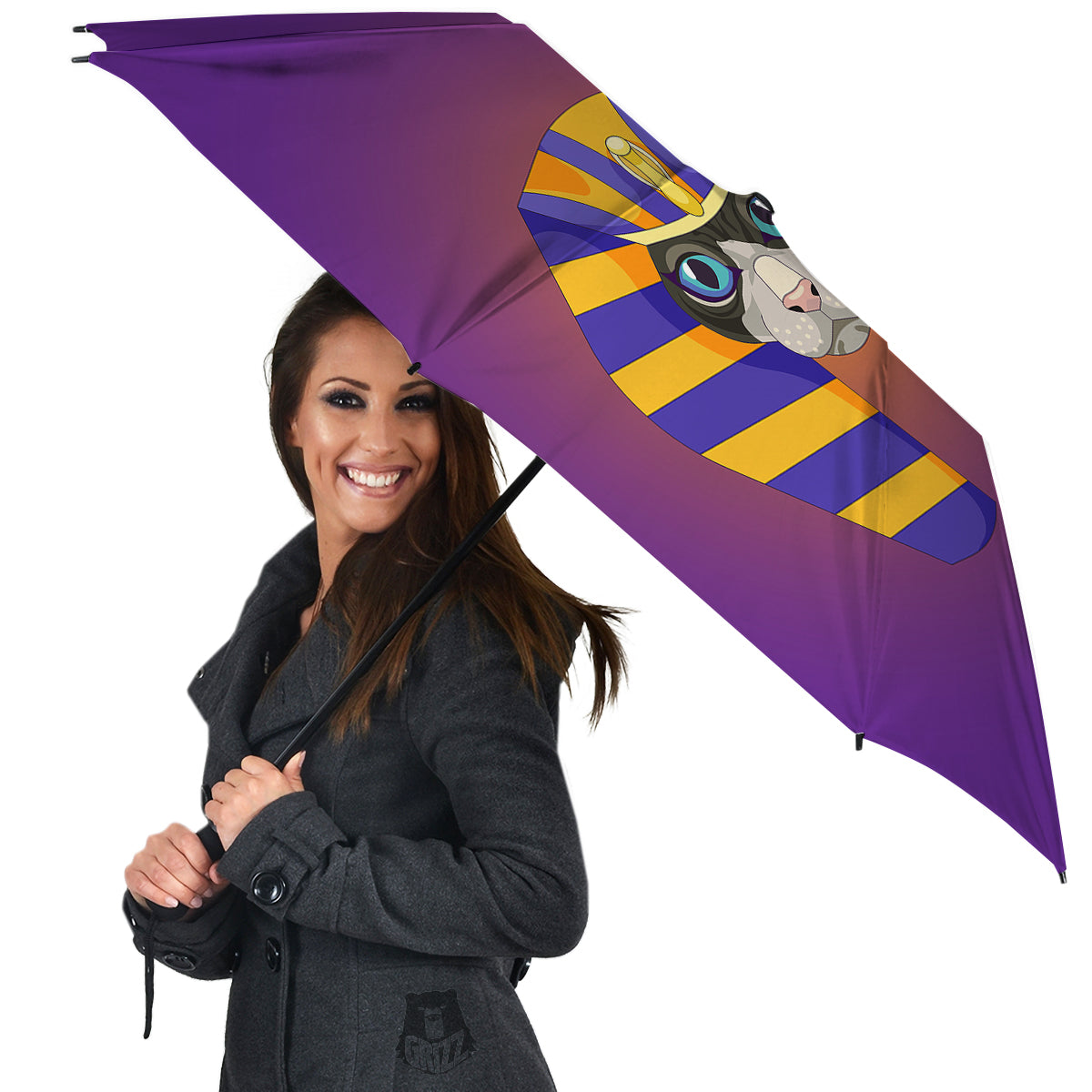 Sphynx Cat Pharaoh Print Umbrella-grizzshop
