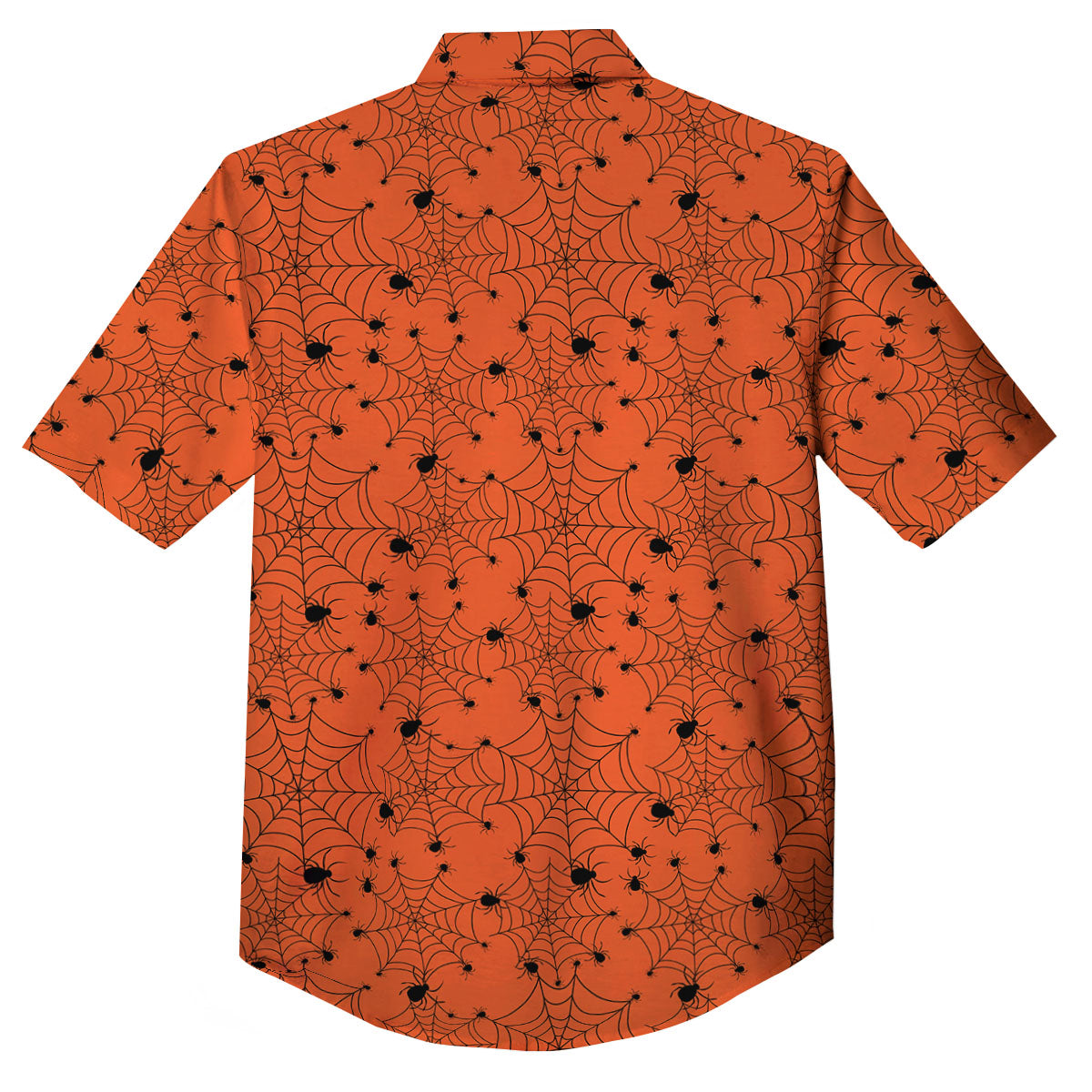 Spider Halloween Print Pattern Button Up Shirt-grizzshop