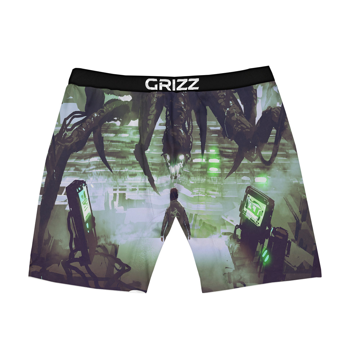 Spider Monster Print Boxer Briefs-grizzshop