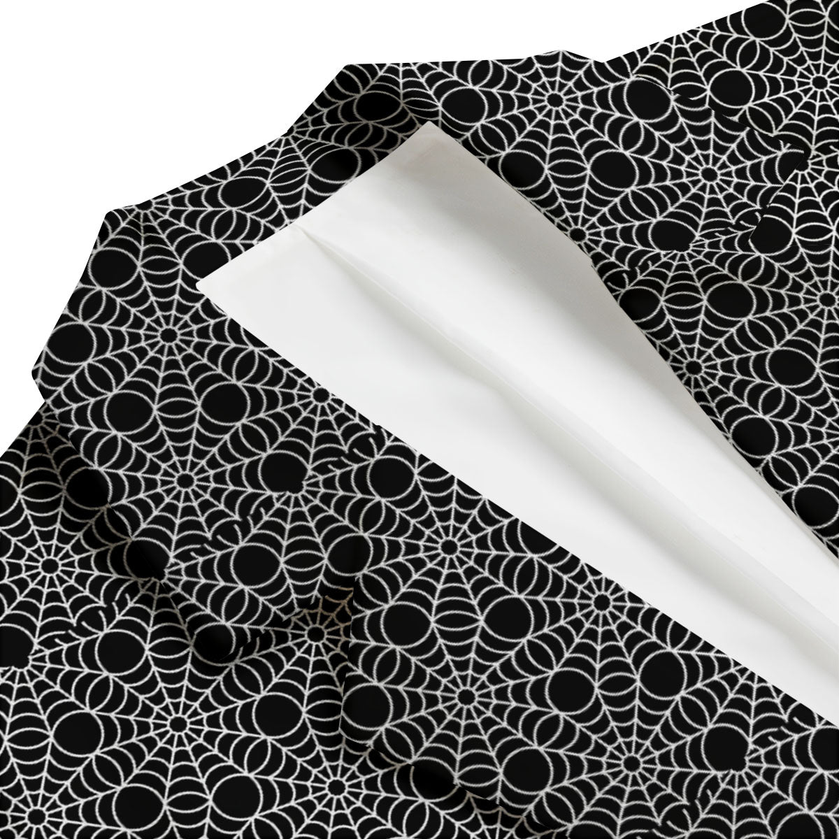 Spider Web Black Print Pattern Men's Blazer-grizzshop