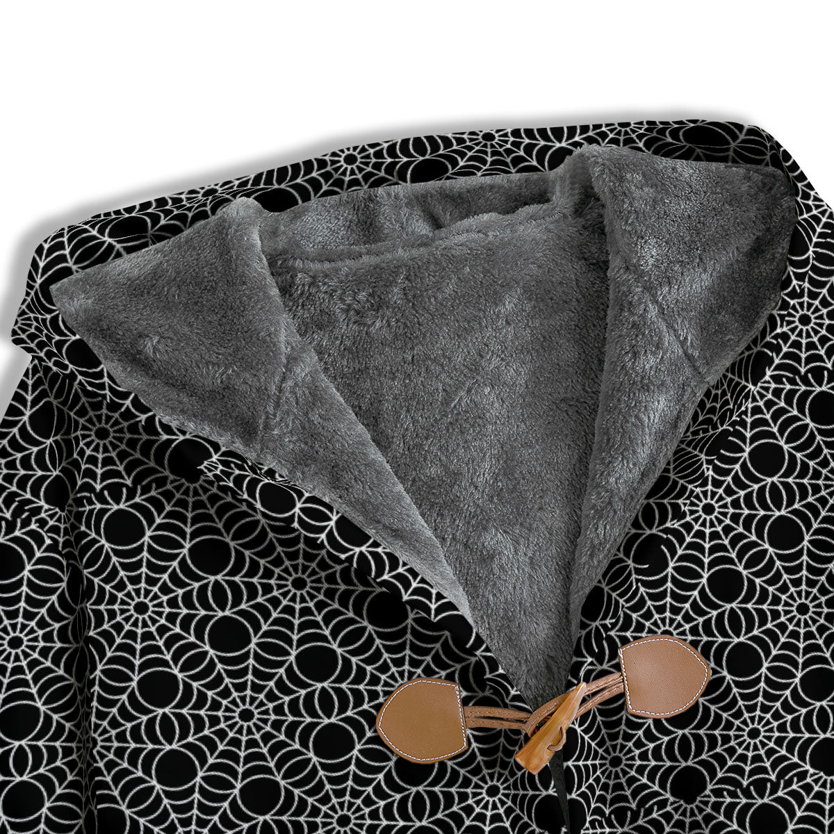 Spider Web Black Print Pattern Men's Windbreaker Jacket-grizzshop