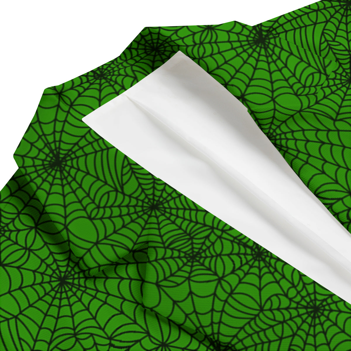 Spider Web Green And Black Print Pattern Men's Blazer-grizzshop