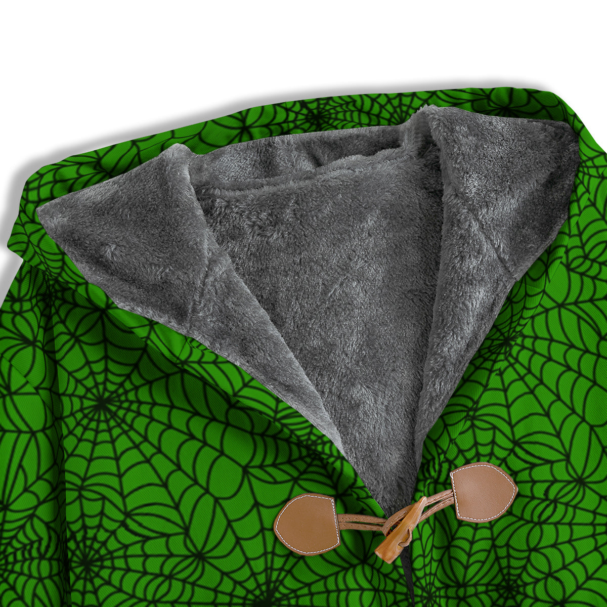 Spider Web Green And Black Print Pattern Men's Windbreaker Jacket-grizzshop