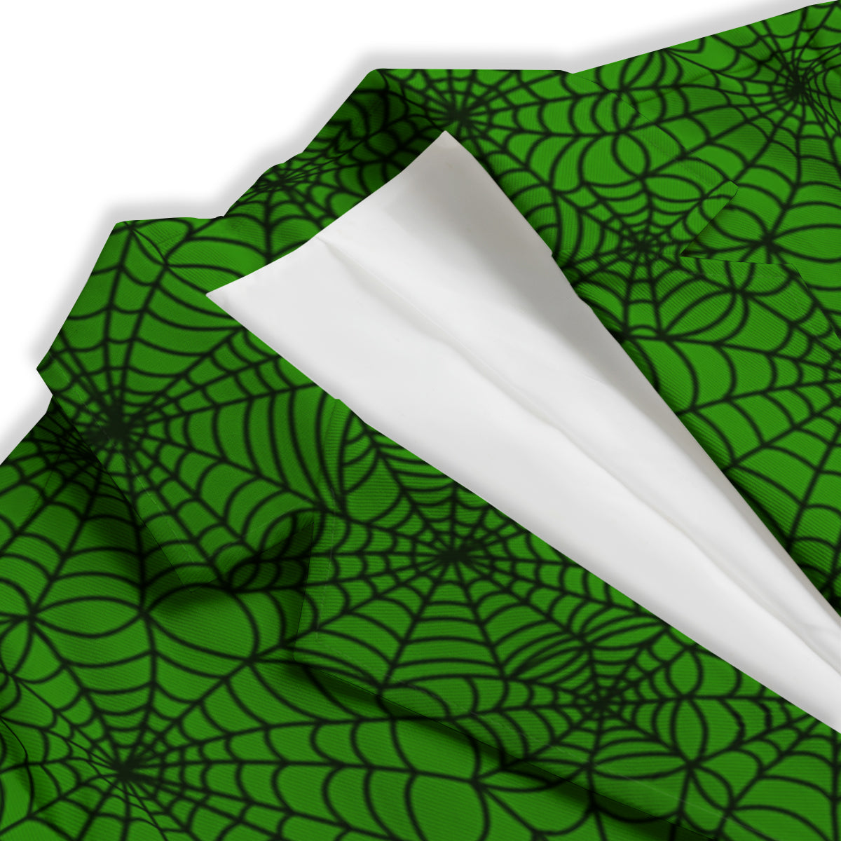 Spider Web Green And Black Print Pattern Women's Blazer-grizzshop