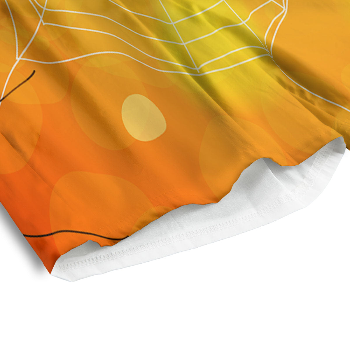 Spider Web Halloween Print Men's Athletic Shorts