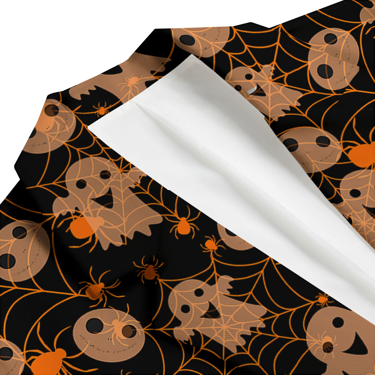 Spider Web Halloween Print Pattern Men's Blazer-grizzshop