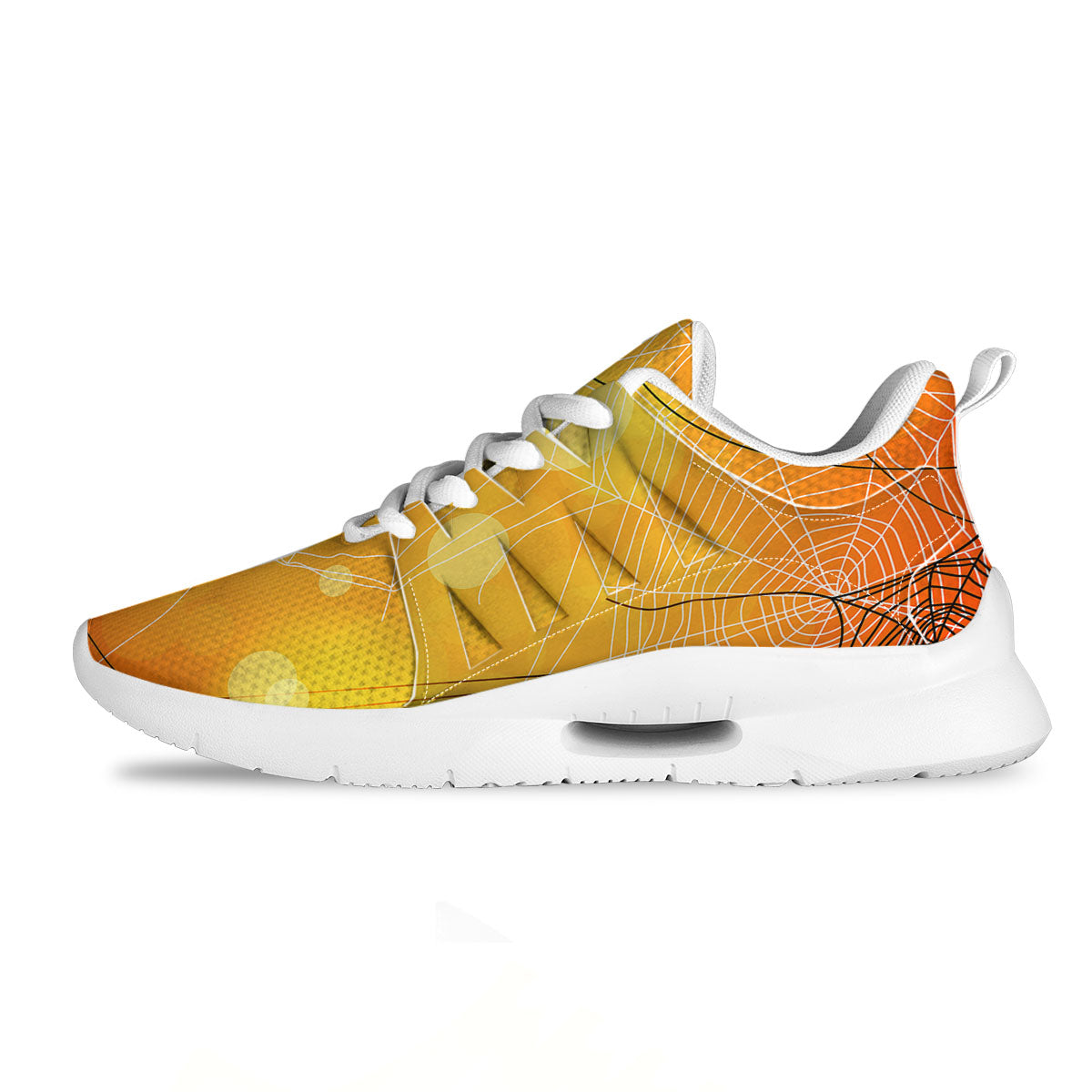 Spider Web Halloween Print Tennis Shoes-grizzshop