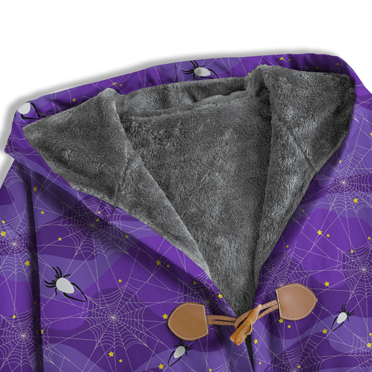 Spider Web Purple Print Pattern Men's Windbreaker Jacket-grizzshop