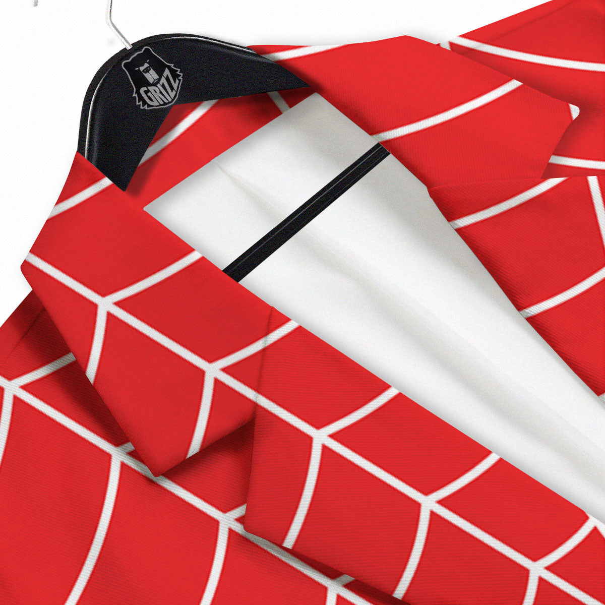 Spider Web Red Print Men's Sport Coat-grizzshop