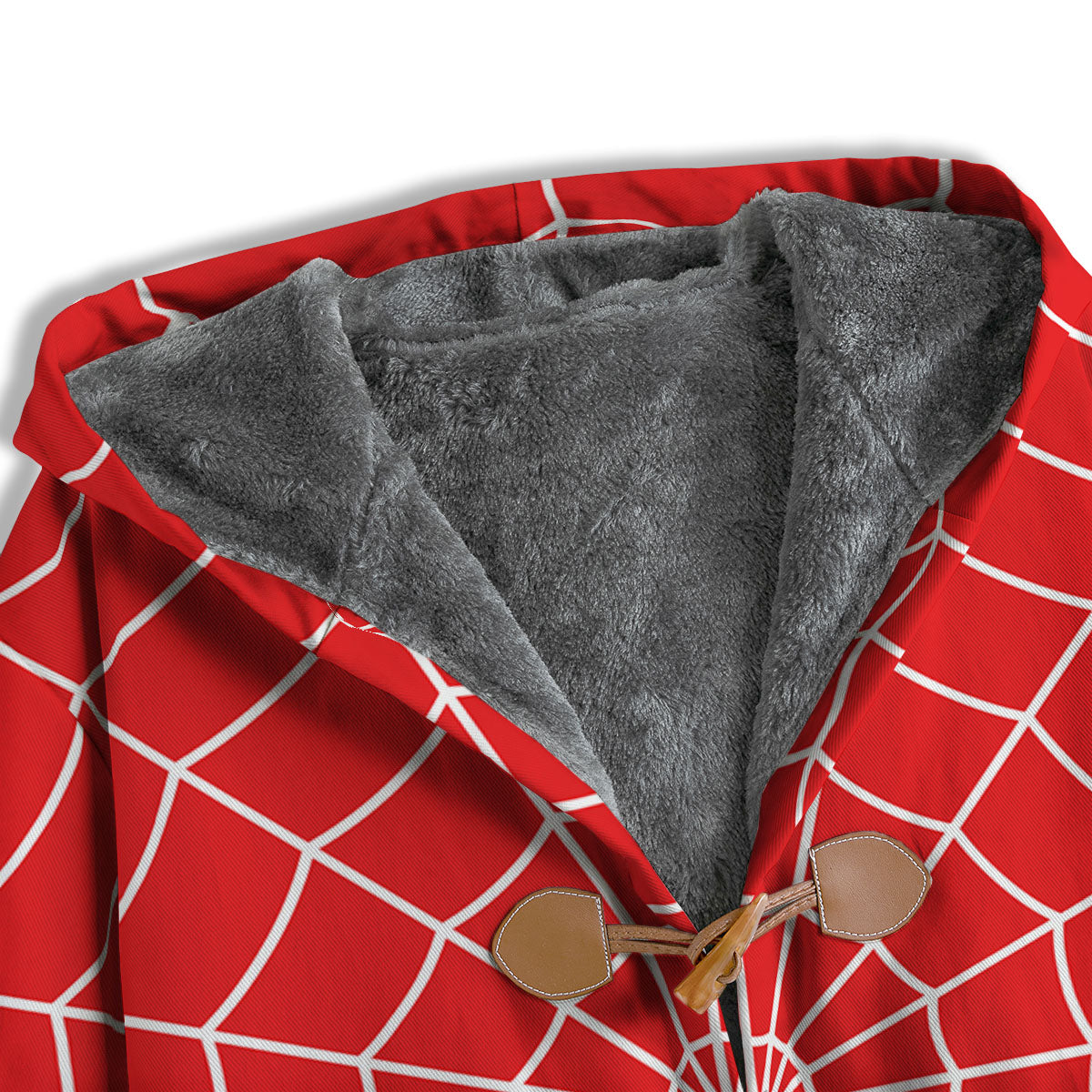 Spider Web Red Print Men's Windbreaker Jacket-grizzshop