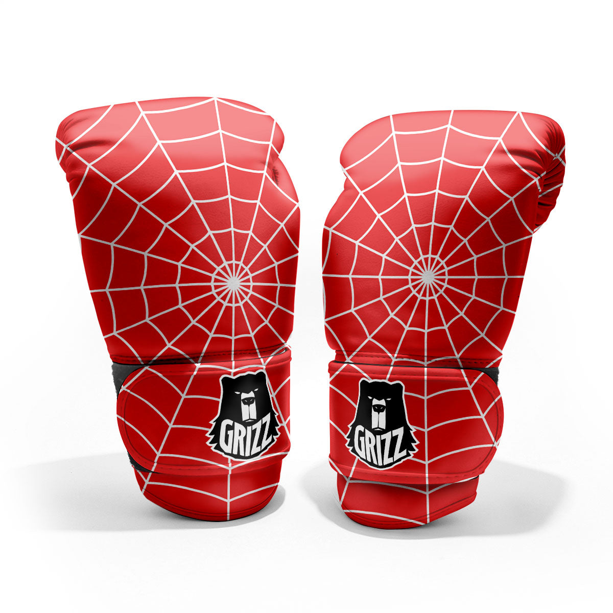 Spider Web Red Print Pro Boxing Glove